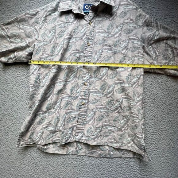 ONO Hawaiian Shirt Mens XL Aloha Camp Tropical Button Up Short Sleeve - Picture 2 of 15